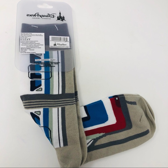 DISNEY PARKS MONORAIL SOCKS Adult One Size NWT - Picture 6 of 6
